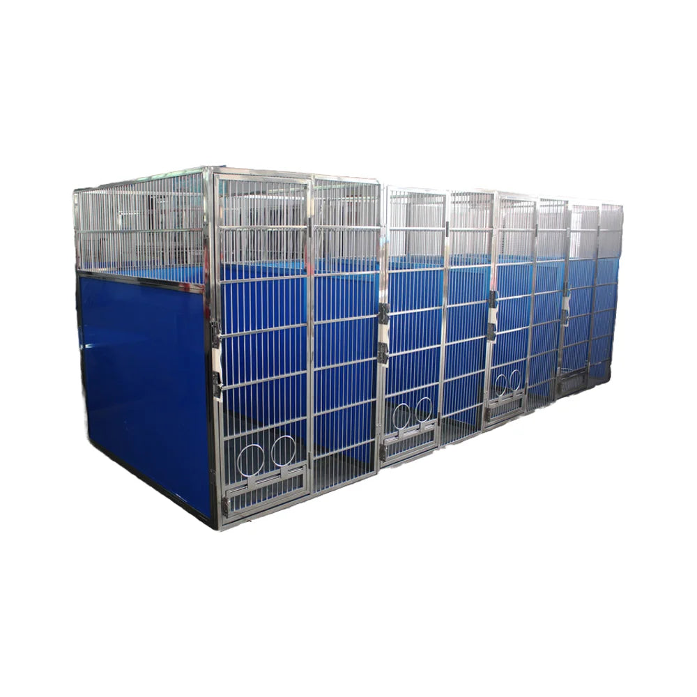 Customized Indoor/Outdoor Stainless Steel Dog Kennel Boarding Kennels Pet Cages For Home Farm Livestock Use