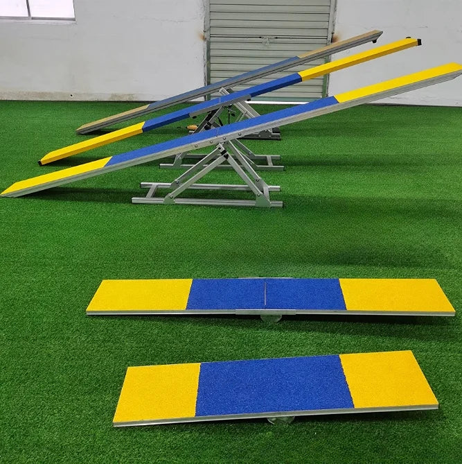 FCI Dog Seesaw Teeter Agility Set Obstacle Equipments Training Competition Dog Training Equipment