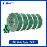 ELEGOO 5KG/10KG 1.75mm Silk PLA Filament,3D Printer Filament 1kg Gold Silver Fits for Most FDM 3D Printers