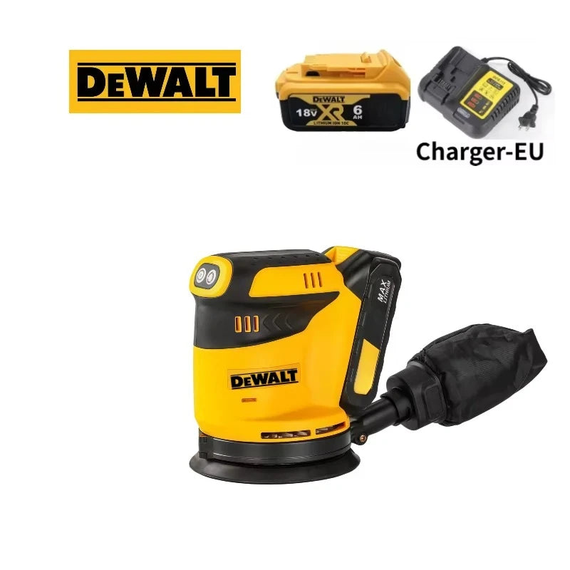 DEWALT Orbital Sander Speed Dust Collection for Heavy-Duty Wood Polishing in Construction  Workshop Tool For DEWALT Battery