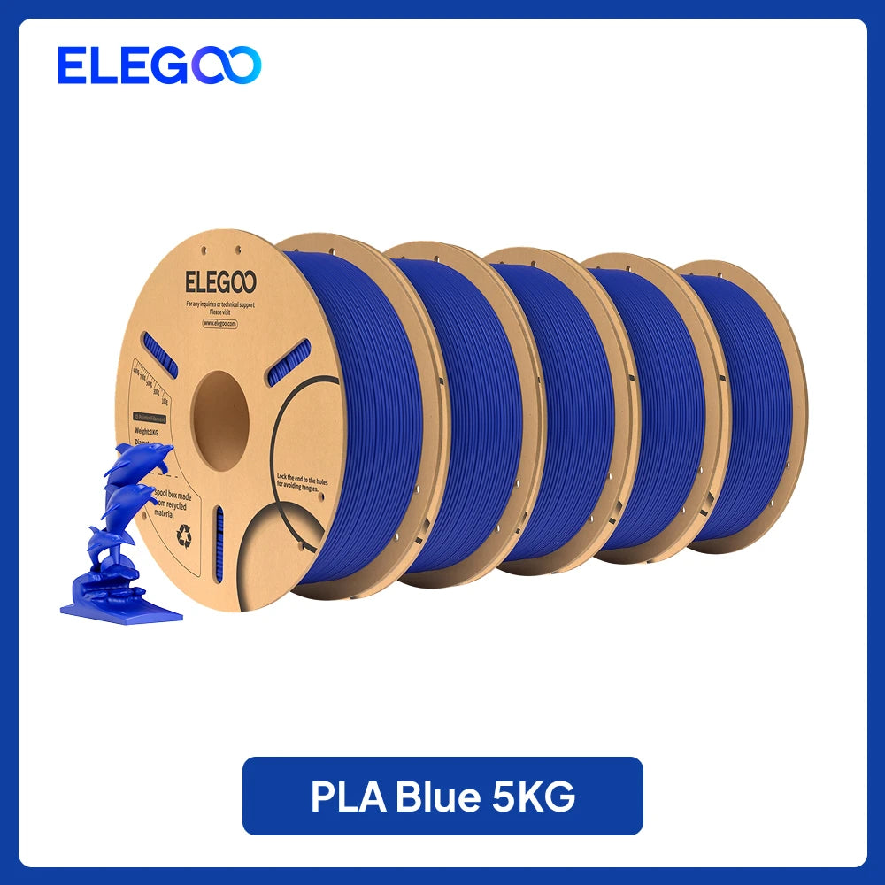 ELEGOO PLA Filament 10KG 1.75mm Plastic 3D PLA for 3D Printer Filament for FDM 3D Printer Elegoo
