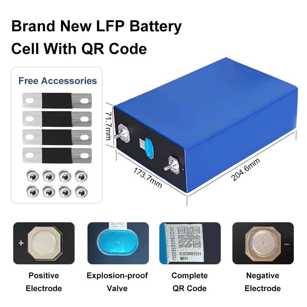 EU Stock Lifepo4 MB31 EVE314 320AH Grade A 12V 24V 48V 96V Battery DIY Pack 8000 Cycles Tax Free 3-5 Days Delivery DIY Solar