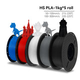 KINGROON High Speed PETG 3D Filament PLA/PETG 5KG 3D Printing Filament 1.75mm 100% Neatly Wound HS Filament 350mm/s Printing