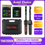 Autel MaxiTPMS TBE200E Tire Diagnostic Scanner Car Tool Laser Tire Tread Depth & Brake Disc Wear 2in1 Tester Perform with ITS600