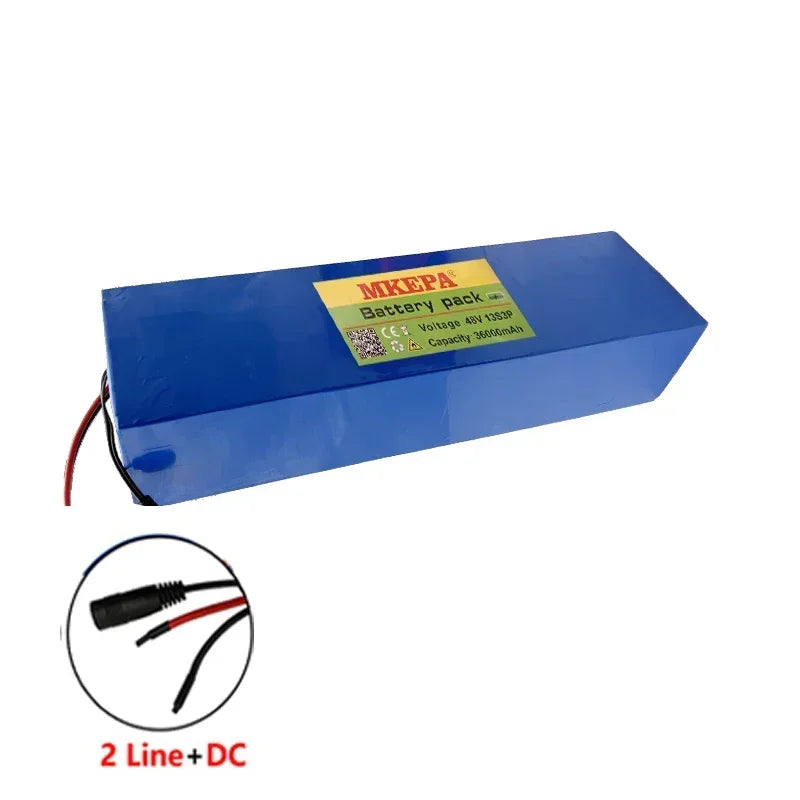 48V 13S3P 36Ah 21700 electric scooter folding takeaway car electric motorcycle lithium ion battery, with BMS，high power