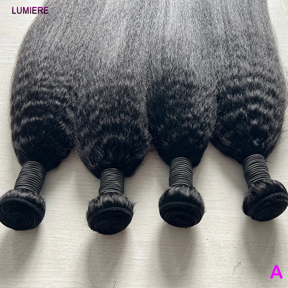 Kinky Yaki Straight Human Hair Bundle Virgin Unprocessed Jerry Curly Human Hair Extension Top Quality Wholeasle Double Weft