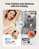 IPL Hair Removal Unlimited Flashes 9 Gears Ice-Cooling Painless Electric Depilator For Men Women Body Bikinis Intimate