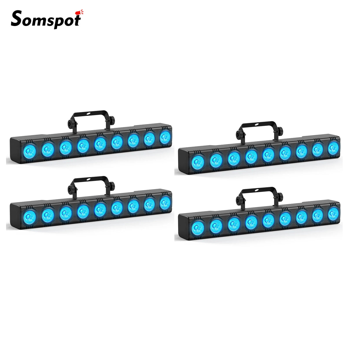 Somspot 36W 9LEDs RGBW Lights Bar Stage Lighting Effect LED Projection Light DJ Party Lights for Disco Bar Club Wedding Birthday
