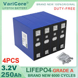 4pcs VariCore 3.2V 360Ah 340Ah 100AH 20Ah 15Ah LiFePO4 Cells Lithium-Iron Phosphate for 4S 12V 24V 48V EV Golf Cart Power Tools