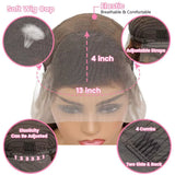 250Density 1B/30 Highlight Deep Wave Frontal Wig 13x6 HD Lace Curly Wigs Water Wave Human Hair Wig 13x4 Highlight Wig Human Hair