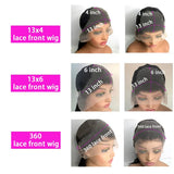 18-46 Inch Natural Black Body Wave 13x6 HD Transparent Lace Front Wig 200 Density Pre Plucked Hairline Supports Various Styling Creations