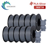 KINGROON 10KG PLA Filament For 3D Printer 1.75mm Wholesale 3d Printing Wire Materials Neatly Wound Vacuum Packaging Fast Ship