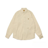 Humanmade Oxford Long Sleeve Shirt Autumn City Boy Casual Embroidered Unisex Top