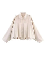 Women’s 2026 Autumn and Winter New Casual Fashion Suede-Textured Pilot Jacket Top