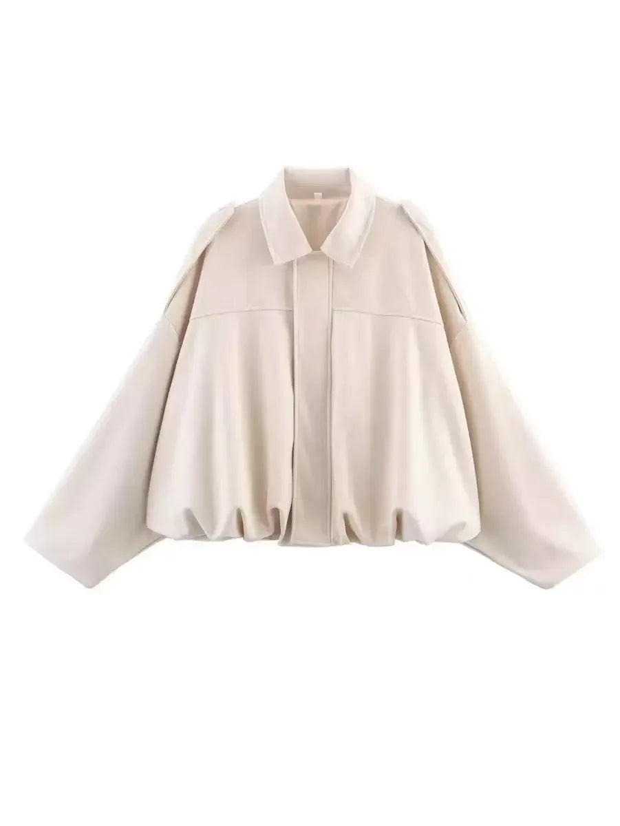 Women’s 2026 Autumn and Winter New Casual Fashion Suede-Textured Pilot Jacket Top