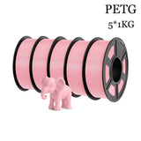 TECBEARS PETG 3D Printer Filament 5KG 1.75mm petg Multi color combination set FDM 3D Printer Materials DIY Gift From US UK DE