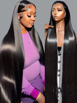 40 46 Inch 200 Density Frontal Wig For Black Women Brazilian Wigs Human