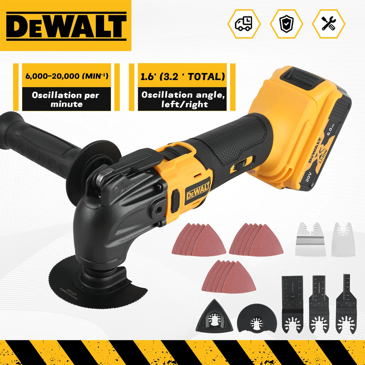 Dewalt New Quick release Brushless Oscillating tool Multi functional tool Electric trimmer for Dewalt 20V Battery