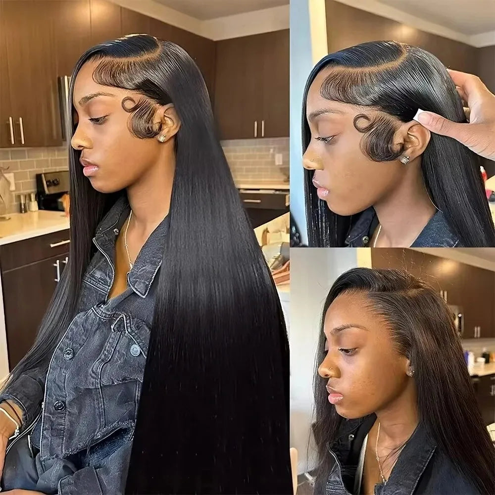 13x4 13x6 HD Lace Frontal 5x5 Closure Wigs | 40 42 Inch Bone Straight