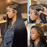 13x4 13x6 HD Lace Frontal 5x5 Closure Wigs | 40 42 Inch Bone Straight