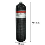 TUXING 4500Psi 300Bar 3L Carbon Fiber Cylinder High Pressure Tank Charging Regulator Fill Station Dual Gauge Valve M18*1.5