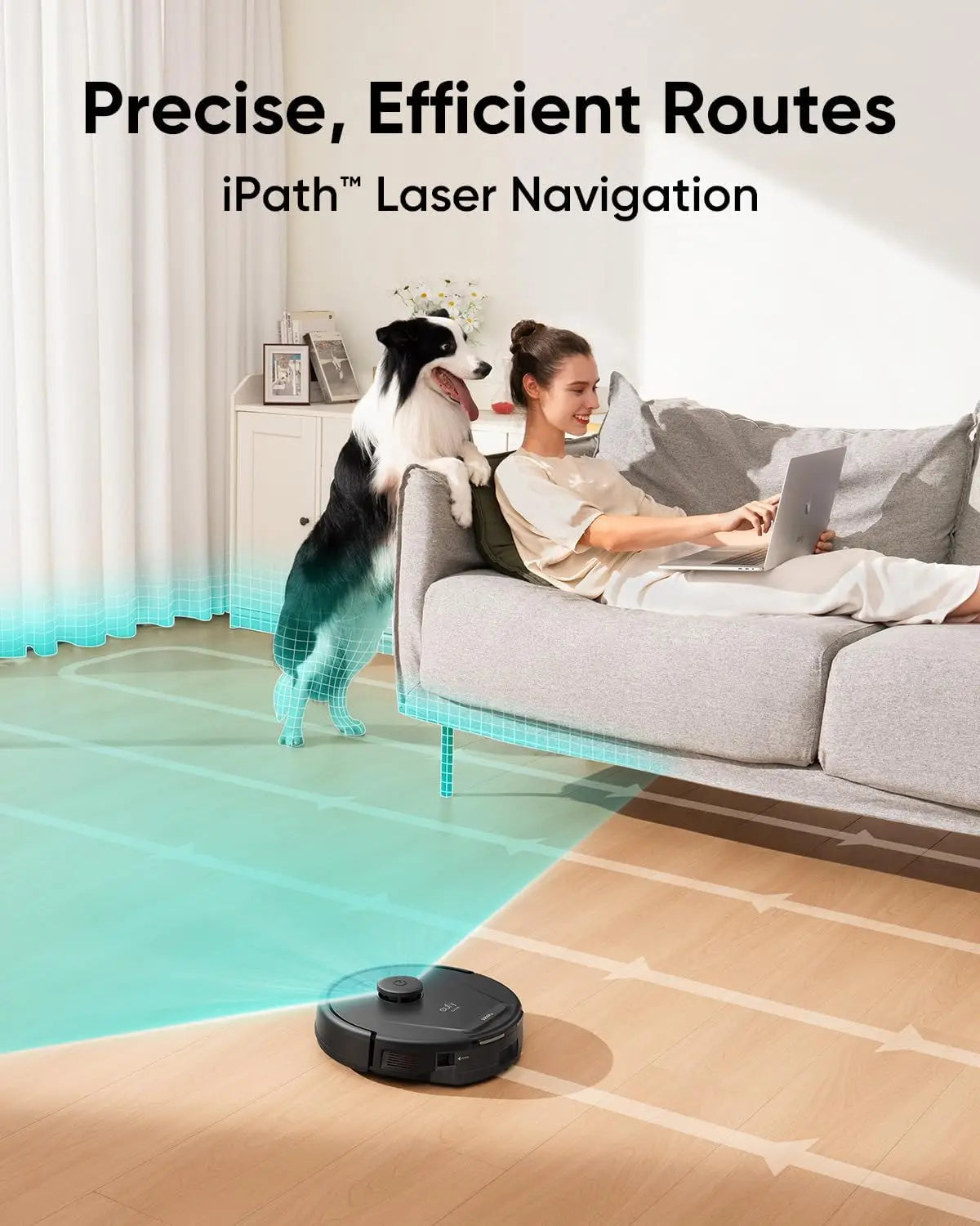 Refurbished eufy L60 Robot Vacuum with Self Empty Station, Hair Detangling Technology, Up to 60 Days Hands Free Cleaning