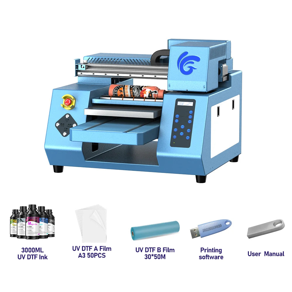 A3 UV Printers For Epson XP600 Impressora A3 UV DTF Printing Machine A3 UV Printers For Acrylic PVC Phone Case Wood Glass