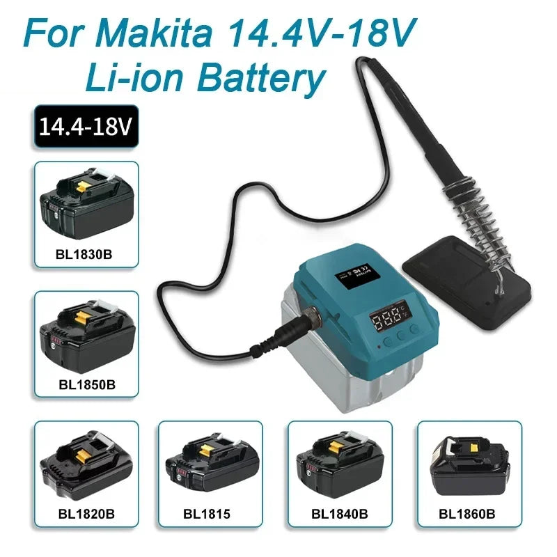 For Makita 18V Battery Portable Cordless Electric Soldering Iron 60W 480°C Multifunction Household Electric Welding Machine