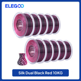 ELEGOO 5KG/10KG 1.75mm Silk PLA Filament,3D Printer Filament 1kg Gold Silver Fits for Most FDM 3D Printers