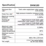 Makita DHW180 18V LXT Cordless High‑Pressure Washer Portable High‑Flow Rechargeable Battery‑Powered Cleaning Power Tool