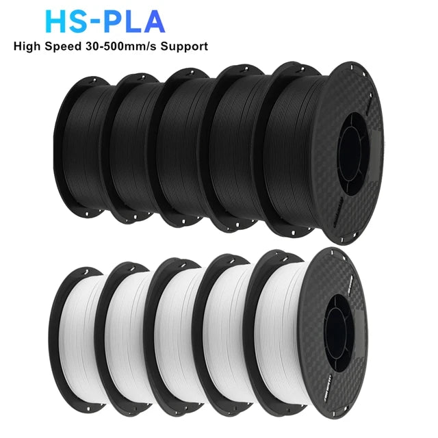 KINGROON High Speed PLA Filament 1.75mm New HS-PLA 3D Printer Filament For 30-500mm/s Fast Printing Rapid PLA 5kg 10kg Mix Color