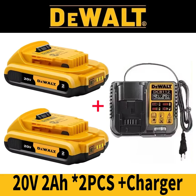 100% Genuine Dewalt 20V Battery ,20V 6Ah 5Ah Rechargeable Battery &Charger DCB206 For Dewalt Power tool Replacement battery