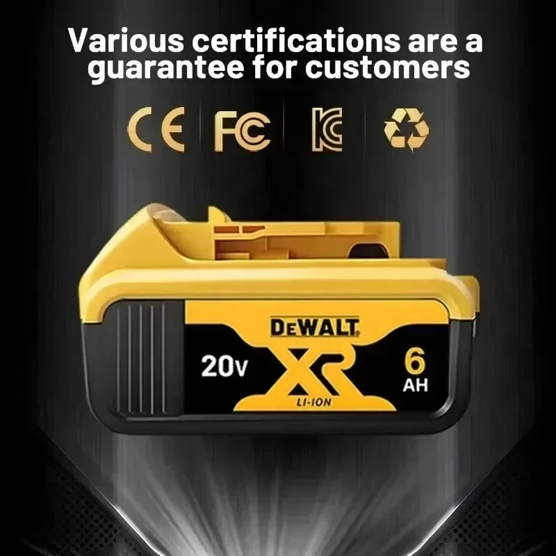 6Ah 9Ah DeWALT 100% Original Battery 20V/60V MAX FlexVolt for DCB606 DCB205 DCB206 DCB209 DCB182 Power Tool with Battery