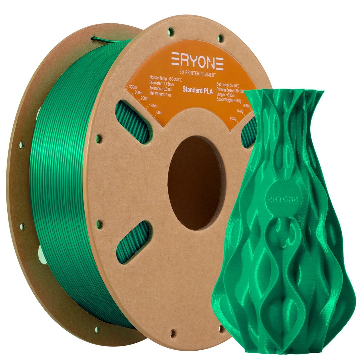 ERYONE Standard PLA Filament 1kg 1.75mm High Quality 3D PLA  Low Shrinkage Consumable For 3D Printer Fast Shipp