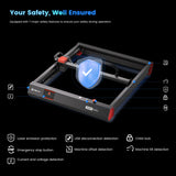 AlgoLaser ALPHA MK2 20W 40W Laser Engraver DIY Gifts Tools Laser Engraving Cutting Machine 3.5'' Touch Screen App Offline Work