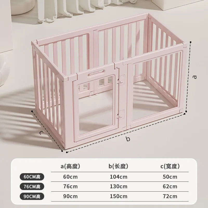 Pet enclosure, pink dog cage, medium and small  new dog cage