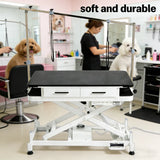 Electric Lift Pet Grooming Table with Drawers High-Density Waterproof Tabletop Dog Grooming Table for Pet Salon