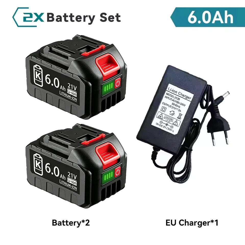 18V 21V MAX 3.0 6.0 9.0Ah Rechargeable Lithium Battery for Makita BL1830 BL1840 BL1850 High Capacity Electric Drill Battery