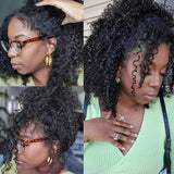 300% Density Curly Wigs HD 360 Full Lace Front Human Hair Wigs Brazilian