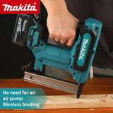 Makita 18V Lithium-Ion New Cordless Nail Gun, 6.0Ah Battery, 100-Nail Capacity, Ideal for Flooring, Shelving & DIY Wood Projects