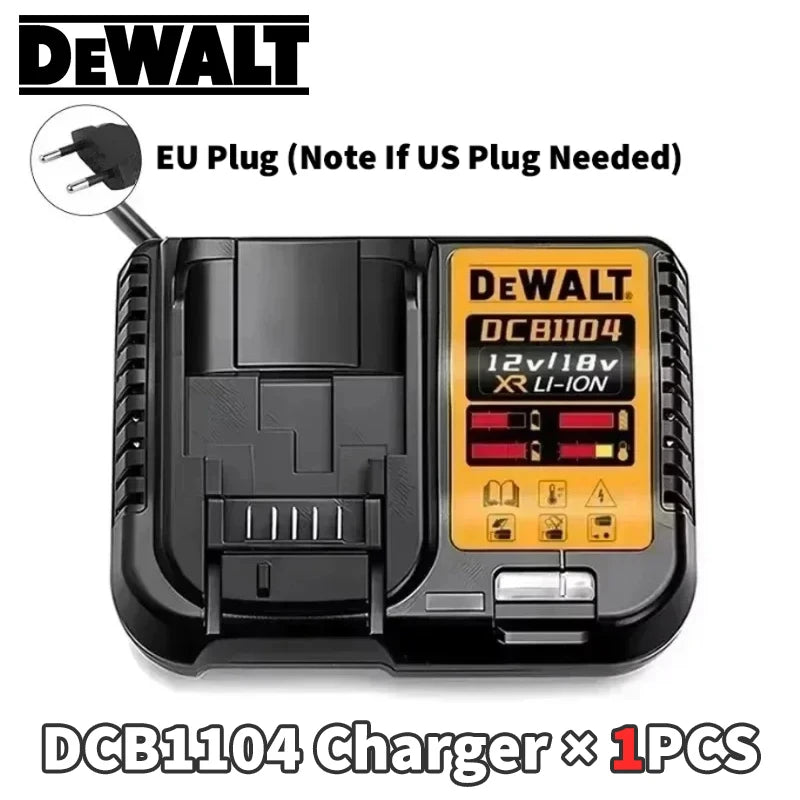 100% Original Dewalt 20V Battery 2AH 9AH Li-Ion Replacement Battery Charger Combo DCB202 DCB609 DCB209 DCB206 Power Tool Battery