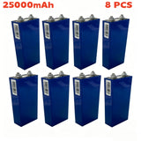25000mAh 3.2V 25Ah LiFePO4 Battery Cell Lithium Iron Phosphate Deep Cycles for Diy 12V 24V 36V 48V Solar Energy UPS Power