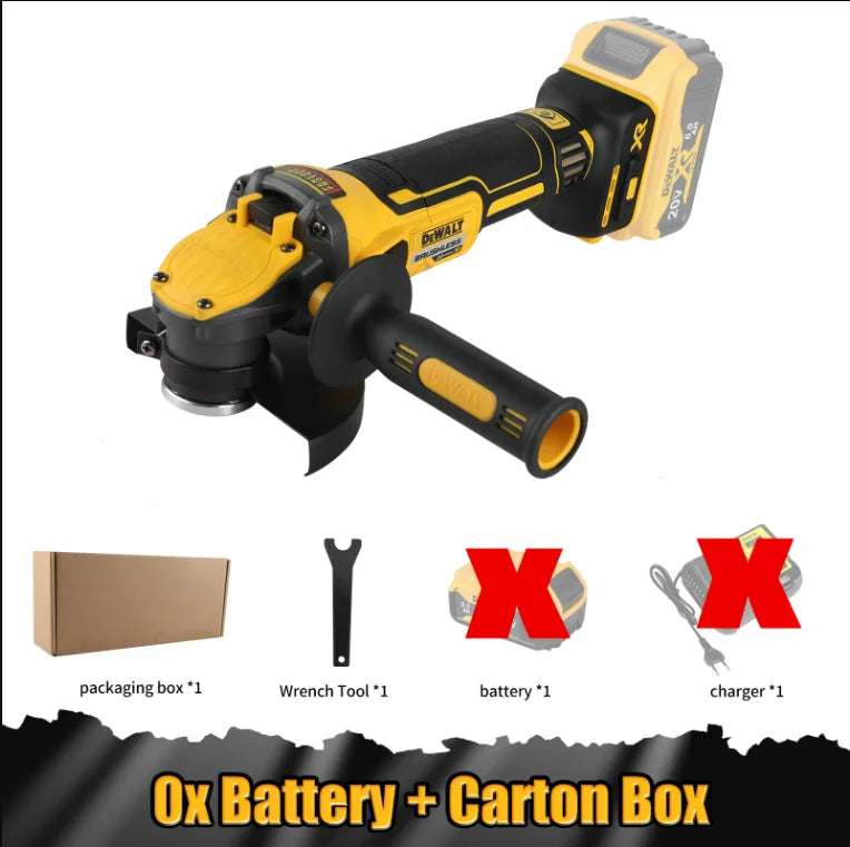 DEWALT DCG409B 20V MAX Brushless Cordless Angle Grinder 5 Inch Flat Head Kickback Brake Bare Tool For Metal Working