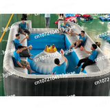 Equipped with Portable Lounge Chairs, Commercial Custom Inflatable Sofa Pool Set,