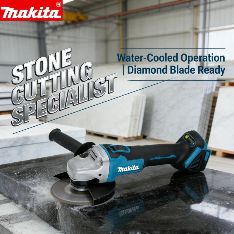 Makita DGA504 18V Brushless Cordless Angle Grinder with 6.0Ah Battery, 125mm Multi-Purpose Cutting & Grinding Tool
