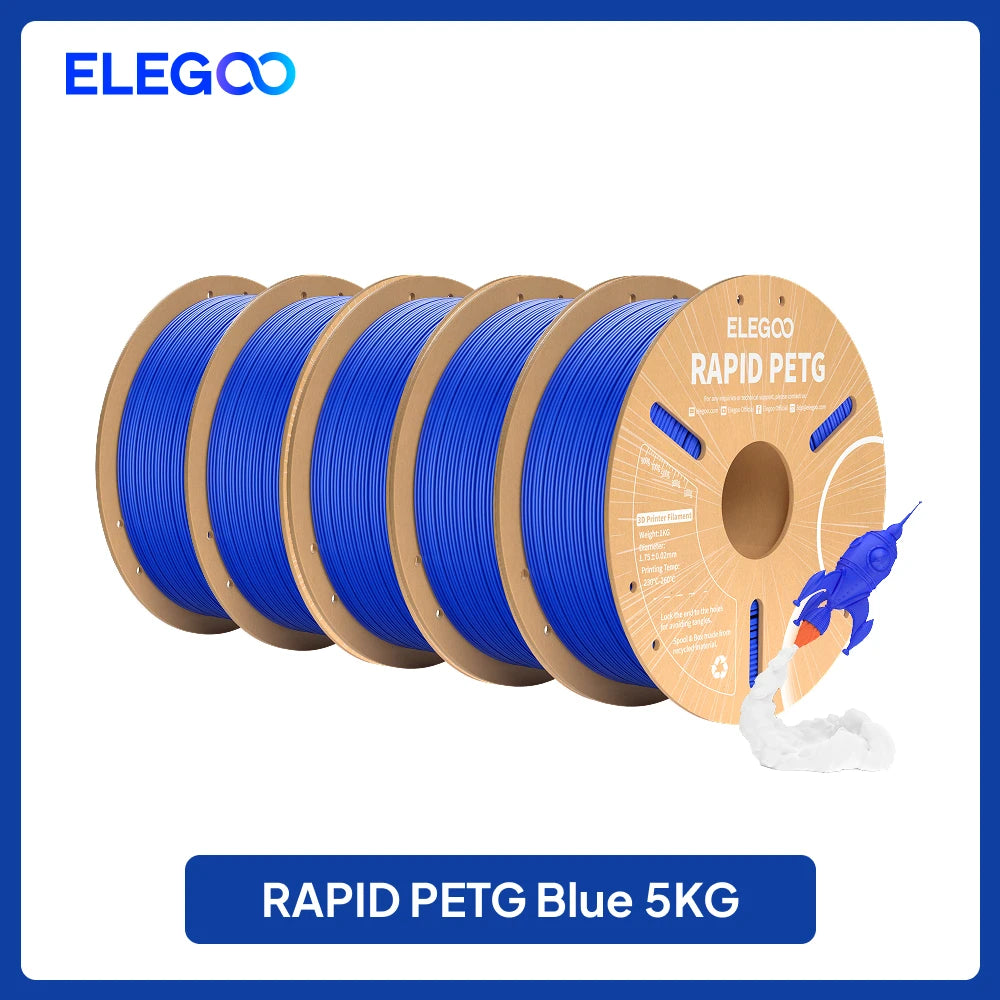 ELEGOO 4KG/5KG/10KG 1.75mm Rapid PETG Filament