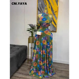GLCMYAYA 2026 New Women O-neck Sleeveless Floral Print Mermaid Maxi Dress Evening Birthday Beach Sexy Night Party Long Dresses