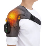 Adjustable Electric Heating Shoulder Massage Belt with LED Hot Compress Back Support Shawl for Relaxation