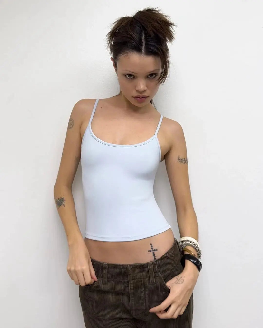 Tank Summer Round Neck Solid Color T-Shirt with a Great Fit, Baby Tee, Slim and Comfortable Fabric, Tank Women 2025