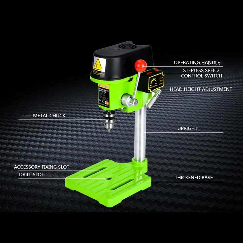 New Small Household Multifunctional Electric Milling Machine Drilling Tool 220V/480W Electric Drill Variable Speed Drill Small B